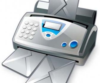 Fax 機のアイコン ベクトル