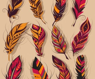 Feather Icons Colorful Classical Softy Sketch