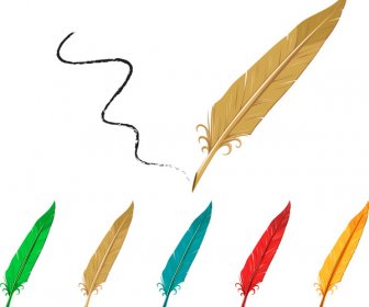 feather pen collection