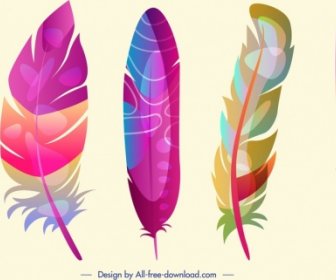 Feathers Background Colorful Vertical Fluffy Decor