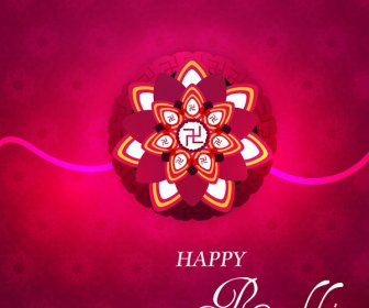 Фестиваль Ракша Bandhan празднование красочный фон вектор