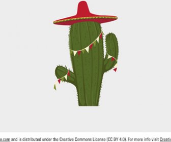 Vector De Cactus Festivo
