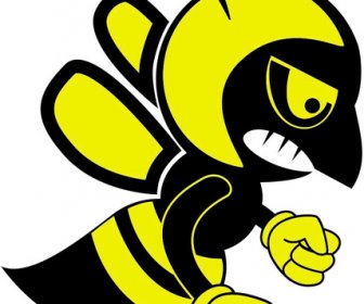 Fighting Bee Vector
