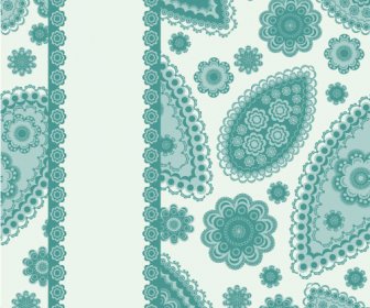 Fine Decorative Patterns Background Vector