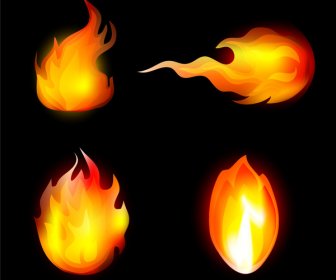 Elemento De Diseño De Fuego