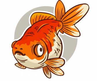 Fish Icon Classic Handdrawn Sketch