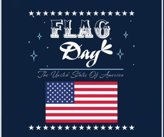 Flag Day Banner Usa Nation Symbol Star Decoration