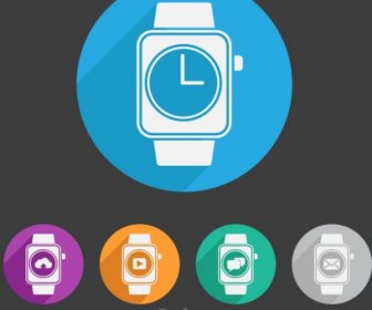 Flache Abbildung Smartwatch