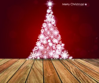 Floor And Christmas Background Vector Set