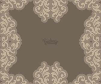 Floral Background In Neutral Tones