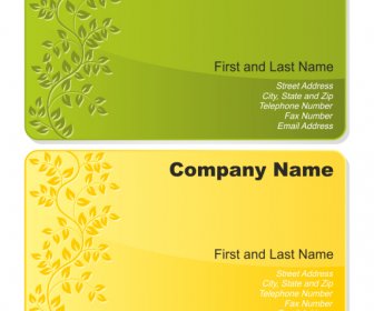 Floral Business-Karten-set