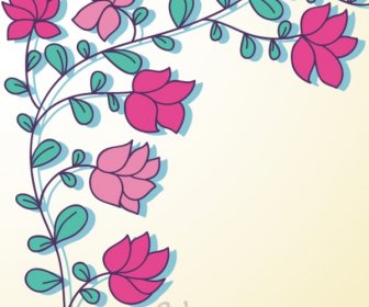 Cartão De Design Floral