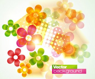 Floral Flowers Vector Background