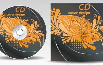 Floral Of Cd Cover Design Elements