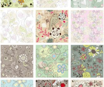 Floral Pattern Vector Collection
