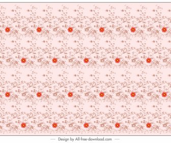 Flower Background Classical Repeating Symmetric Design