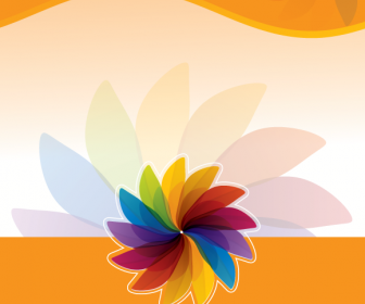 Flower Colorful Vector Background