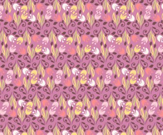 꽃 꽃 빈티지 패턴