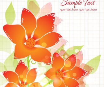 Flower Illustrations Vector Background