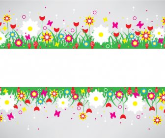 Flower Vector Banner