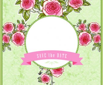 Blume-Hochzeits-Einladungen