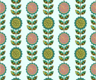 Flowers Pattern In Seamless Decoration Design