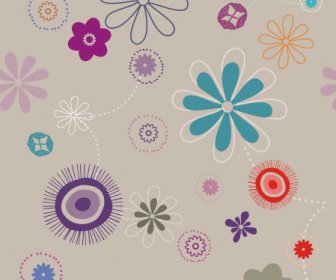Flowers Pattern Vector Graphic