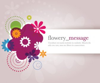 花のメッセージベクター画像グラフィック