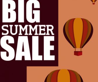 Flyer Sale Summer Holidays Vector