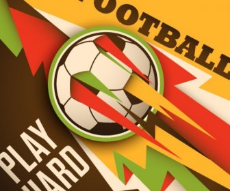 абстрактный футбольный плакат