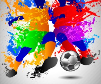 Football Euro Cup12 Elements Background Vector