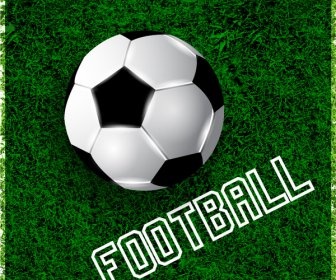 football on green grass design element