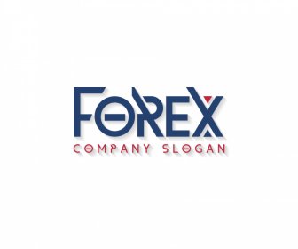 Forex Logo Template Modern Elegant Flat Texts Decor