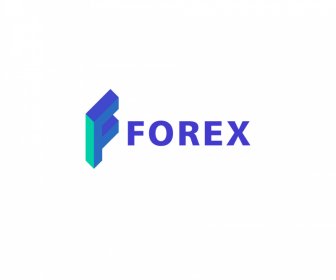 Forex Logo Vorlage Moderne 3D Großbuchstaben Texte Dekor