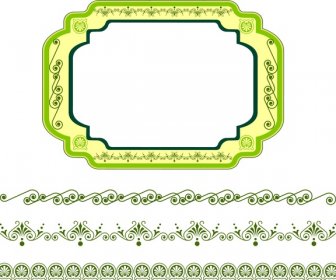 Frame Design Rounded Style And Border Pattern Collection
