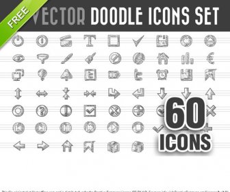 Free Doodle Icons Vector Set