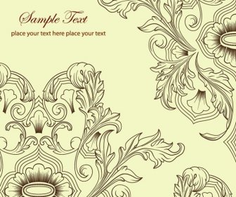 Free Floral Background Vector Classic