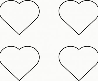 Free Heart Vector Coloring Page