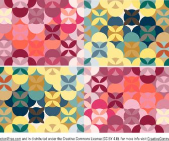 Free Retro Patterned Background Vector