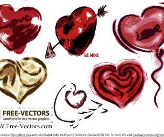 Бесплатные Валентина любовь сердца вектор