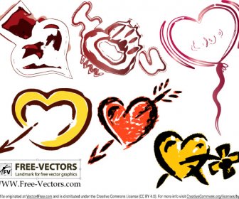 Gratis Valentine Cinta Jantung Vektor