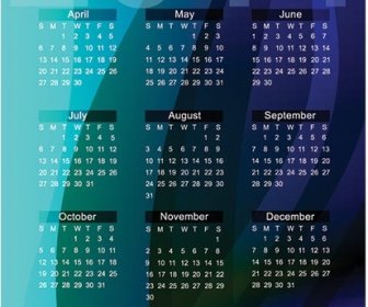Free Vector Abstract Background14 Calendar