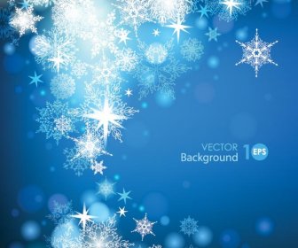 Free Vector Abstract Blue Background Starflake Pattern Background