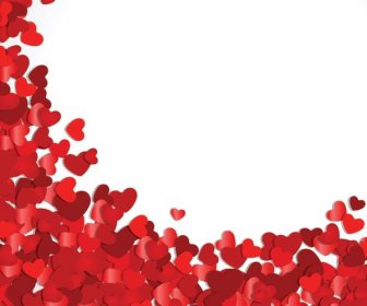 Kostenlose Vektor-schöne Kleine Herz Muster Valentine8217s Tapete