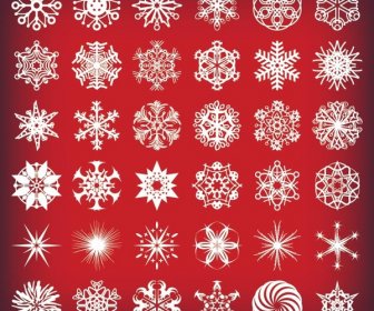 Kostenlose Vektor Weihnachten Starflake Design-Elemente