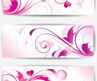 Free Vector Colorful Love Floral Art Banner Template
