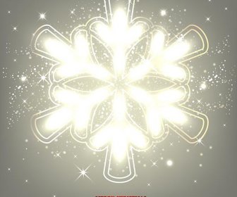 Free Vector Elegant Christmas Glowing Background