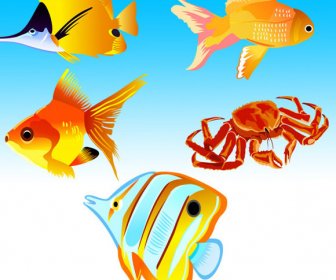 Free Vector Fish Icons