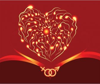 مجاناً القلب يلهب ناقل بطاقات المعايدة يوم جميل Valentine8217s