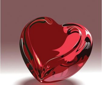 Бесплатные векторные иллюстрации глянцевые сердца Валентина